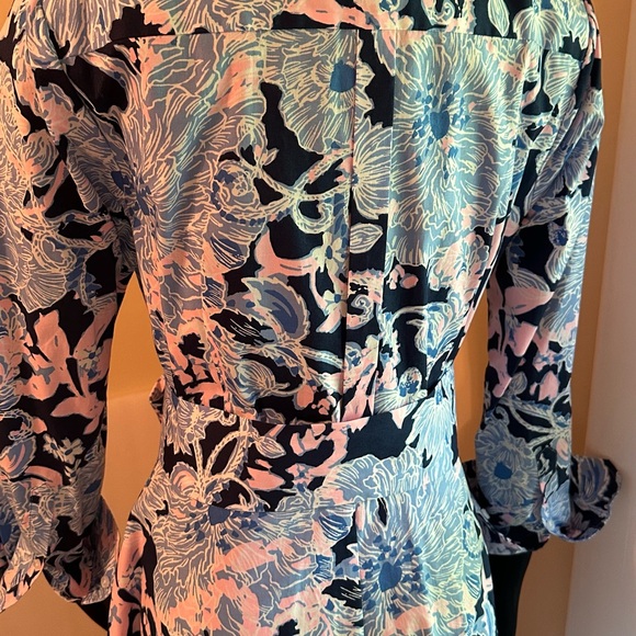 Lilly Pulitzer Vibrant Blue and Pink Floral Dress - Picture 5 of 5